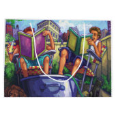 Grand Sac Cadeau Lecture en été (Dos)