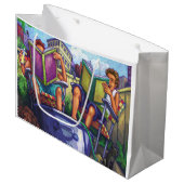 Grand Sac Cadeau Lecture en été (Devant Angle)