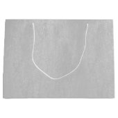 Grand Sac Cadeau Légère texture en cuir gris (Devant)