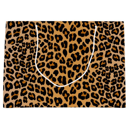 Grand Sac Cadeau Leopard (Devant)
