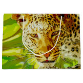 Grand Sac Cadeau Leopard africain (Devant)