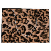 Grand Sac Cadeau Leopard - imprimé tacheté animal (Dos)