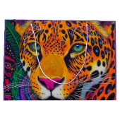Grand Sac Cadeau Léopard Lumineux (Dos)