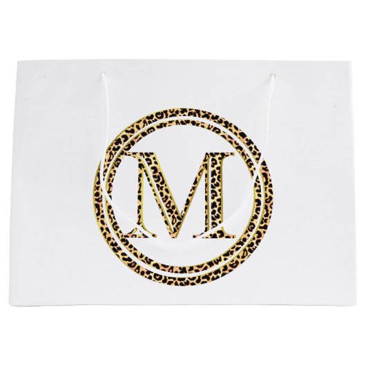 Grand Sac Cadeau Leopard M (Devant)