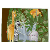 Grand Sac Cadeau Les animaux de la jungle mûre (Dos)