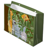 Grand Sac Cadeau Les animaux de la jungle mûre (Devant Angle)