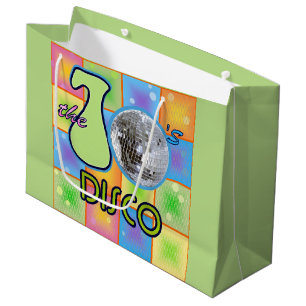 Grand Sac Cadeau les années 70 disco