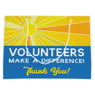 Grand Sac Cadeau Les bénévoles font une différence appréciée