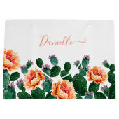 Grand Sac Cadeau Les cactus fleurissent (Devant)