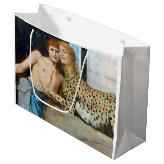 Grand Sac Cadeau Les Caresses, Fernand Khnopff (Devant Angle)