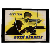 Grand Sac Cadeau Les deux fûts, militaire et industriel, effort de  (Dos)