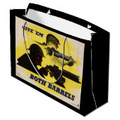 Grand Sac Cadeau Les deux fûts, militaire et industriel, effort de  (Dos Angle)