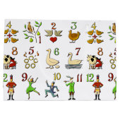 Grand Sac Cadeau Les douze jours de Noël (Dos)