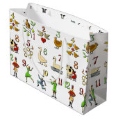 Grand Sac Cadeau Les douze jours de Noël (Dos Angle)