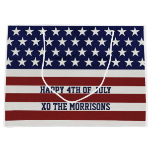 Grand Sac Cadeau Les Etats-Unis drapeau américain coutume