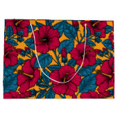 Grand Sac Cadeau Les fleurs d'Hibiscus (Dos)