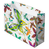 Grand Sac Cadeau Les grands papillons rêvés (Dos Angle)