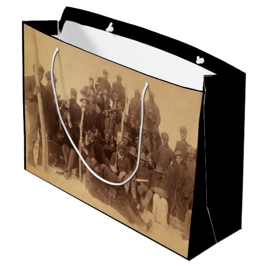 Grand Sac Cadeau Les guerriers du buffle : la cavalerie noire améri (Dos Angle)