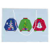 Grand Sac Cadeau Les horribles pulls de Noël (Dos)