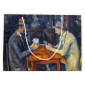 Grand Sac Cadeau Les Joueurs de cartes, Cézanne (Dos)