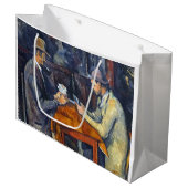 Grand Sac Cadeau Les Joueurs de cartes, Cézanne (Devant Angle)