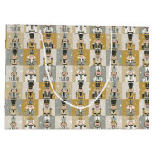 Grand Sac Cadeau Les noix de Noël festives (Dos)