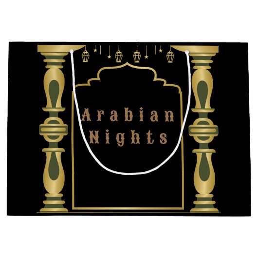Grand Sac Cadeau Les Nuits Magiques Arabes (Devant)