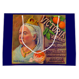 Grand Sac Cadeau Les oranges de la marque Victoria étiquette dans l