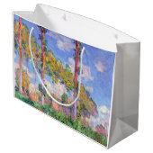 Grand Sac Cadeau Les peupliers au soleil, Monet (Dos Angle)