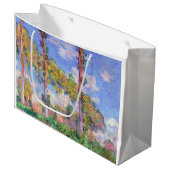 Grand Sac Cadeau Les peupliers au soleil, Monet (Devant Angle)