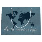 Grand Sac Cadeau Let the adventure begin (Devant)