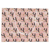 Grand Sac Cadeau Lettre H (Dos)