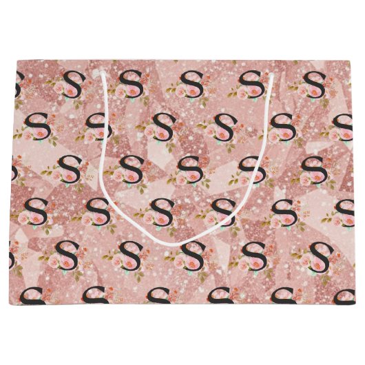 Grand Sac Cadeau Lettre S (Devant)