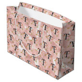 Grand Sac Cadeau Lettre T (Dos Angle)