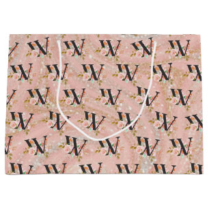 Grand Sac Cadeau Lettre W