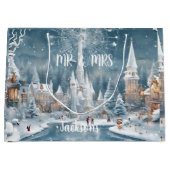 Grand Sac Cadeau L'hiver au pays des merveilles (Devant)