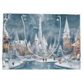 Grand Sac Cadeau L'hiver au pays des merveilles (Dos)