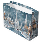 Grand Sac Cadeau L'hiver au pays des merveilles (Dos Angle)