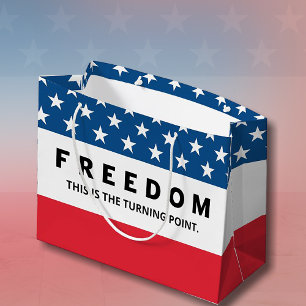 Grand Sac Cadeau Liberté Un Véritable Patriote