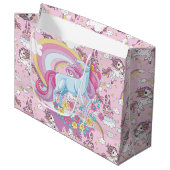 Grand Sac Cadeau Licornes Danseuses (Devant Angle)