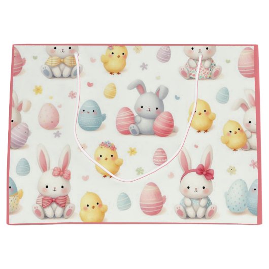 Grand Sac Cadeau Lil Chicks & Bunny's (Devant)
