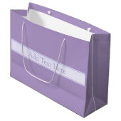 Grand Sac Cadeau Lila clair violet élégant personnalisable (Devant Angle)