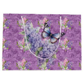 Grand Sac Cadeau Lilacs pourpres (Dos)
