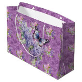 Grand Sac Cadeau Lilacs pourpres (Dos Angle)