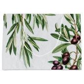 Grand Sac Cadeau L'île méditerranéenne grecque Feuille d'olive (Devant)