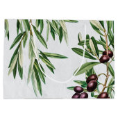 Grand Sac Cadeau L'île méditerranéenne grecque Feuille d'olive (Dos)