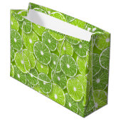 Grand Sac Cadeau Lime pop (Devant Angle)