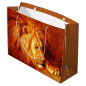 Grand Sac Cadeau Lion au repos (par Abbott Handerson Thayer) (Dos Angle)