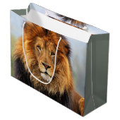 Grand Sac Cadeau Lion d'Afrique 1 (Devant Angle)
