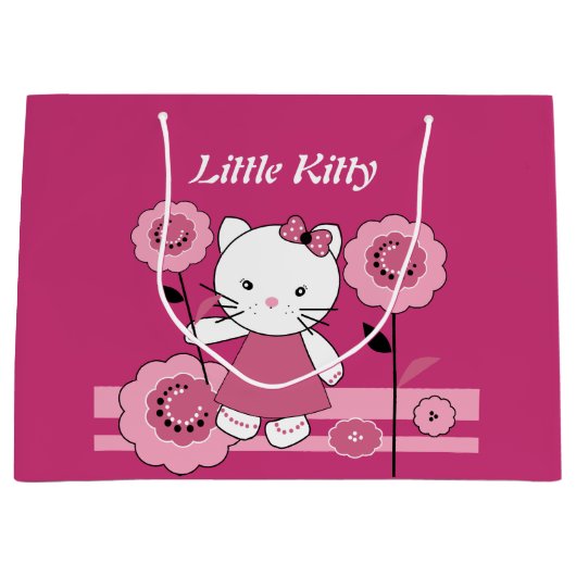 Grand Sac Cadeau Little Kitty (Devant)